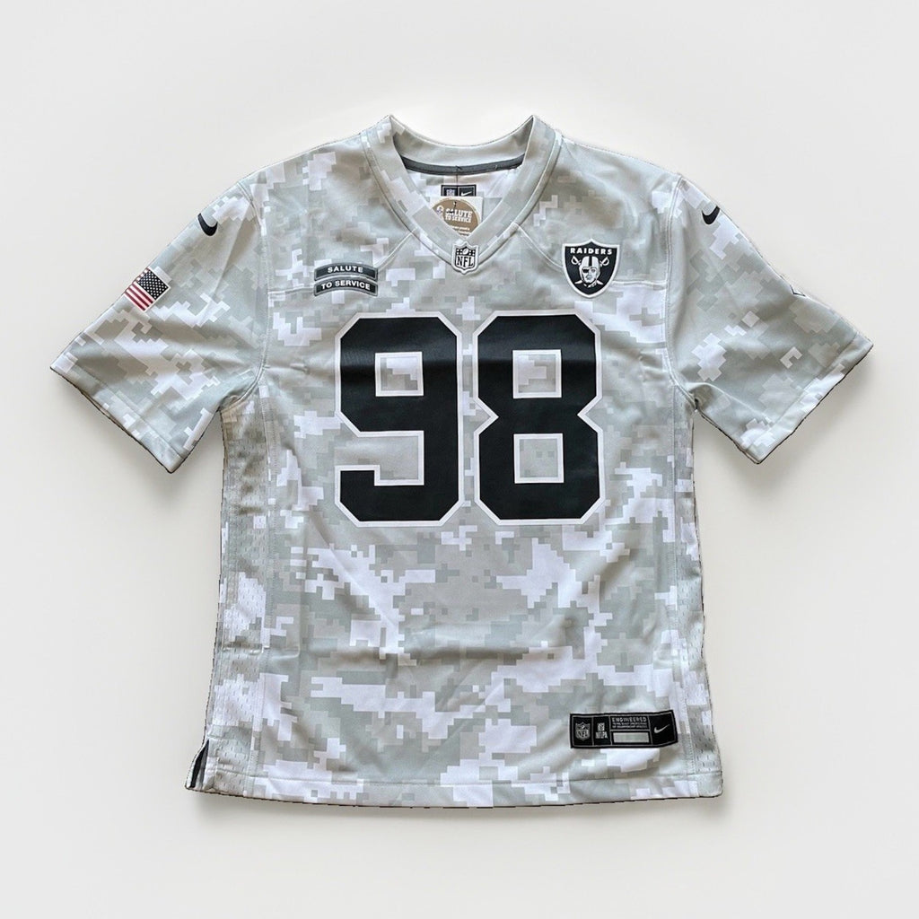 Nike Maxx Crosby Raiders Military Salute to Service NFL Limited Jersey Men S NWT
