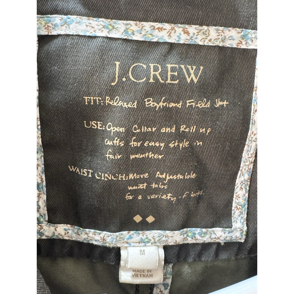J. Crew Women's Downtown Field Jacket In Green Gold Size M Medium