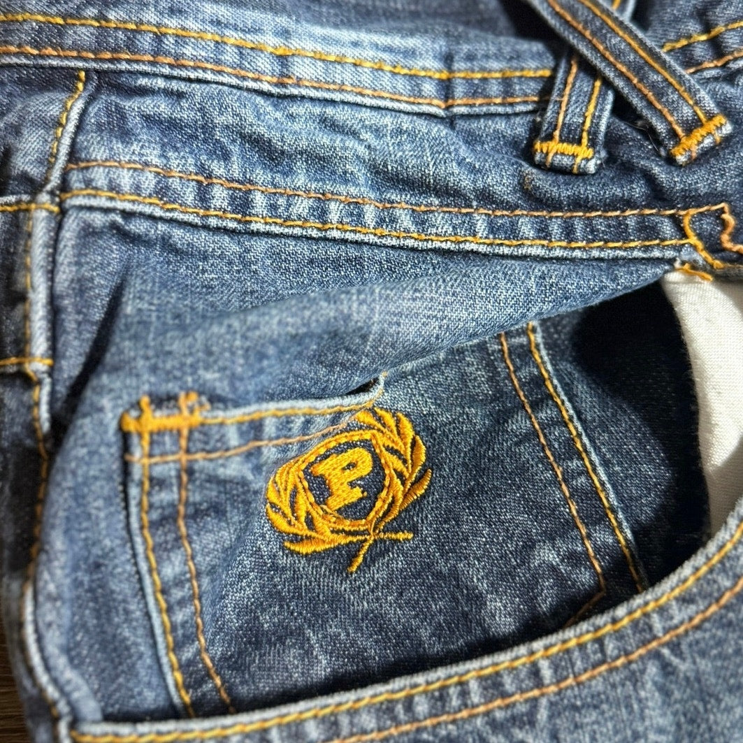 Phat Farm Classics Embroidered Flap Pocket Bootcut Jeans Men’s Size 38x34 Y2K