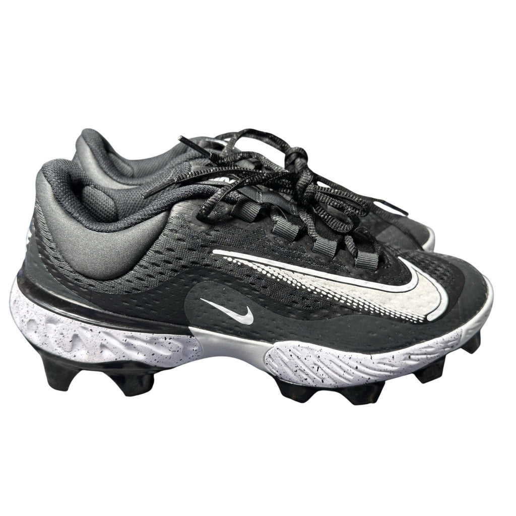 Nike Alpha Huarache Elite 4 MCS Baseball Cleat Black White FD6221-003 Sz 15