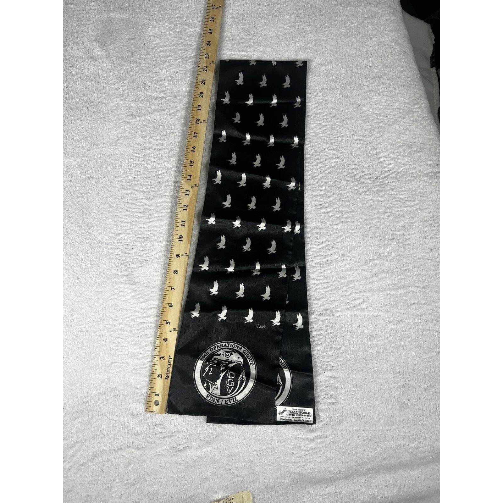 USAF Rakkel Rama World Flight Scarves Vintage Military Aviation Air Force Scarf