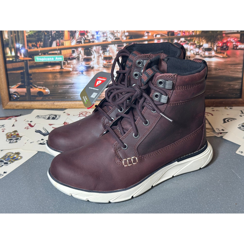 L.L.Bean Down East Utility Primaloft Insulated Hiking Boots Women 8 Wine Leather