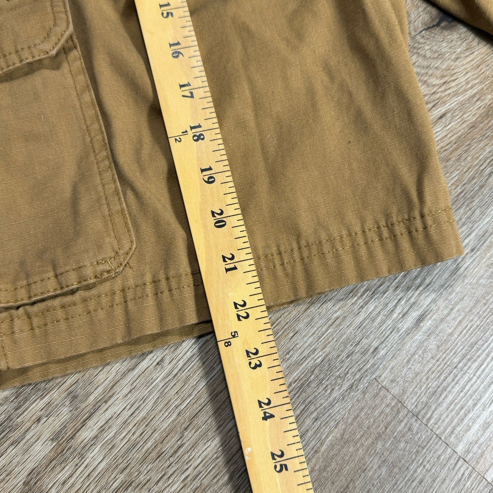 Genuine Dickies Ripstop Cargo Shorts Mens 40 Brown Relaxed Fit Work Utility