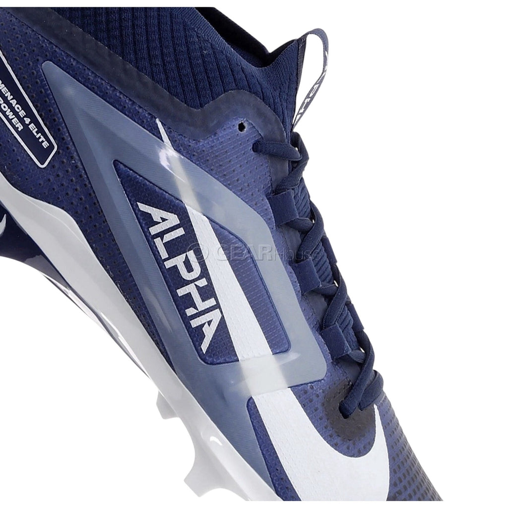 Nike Alpha Menace 4 Pro Football Cleats College Navy Blue White Sz 14 IB2501-400