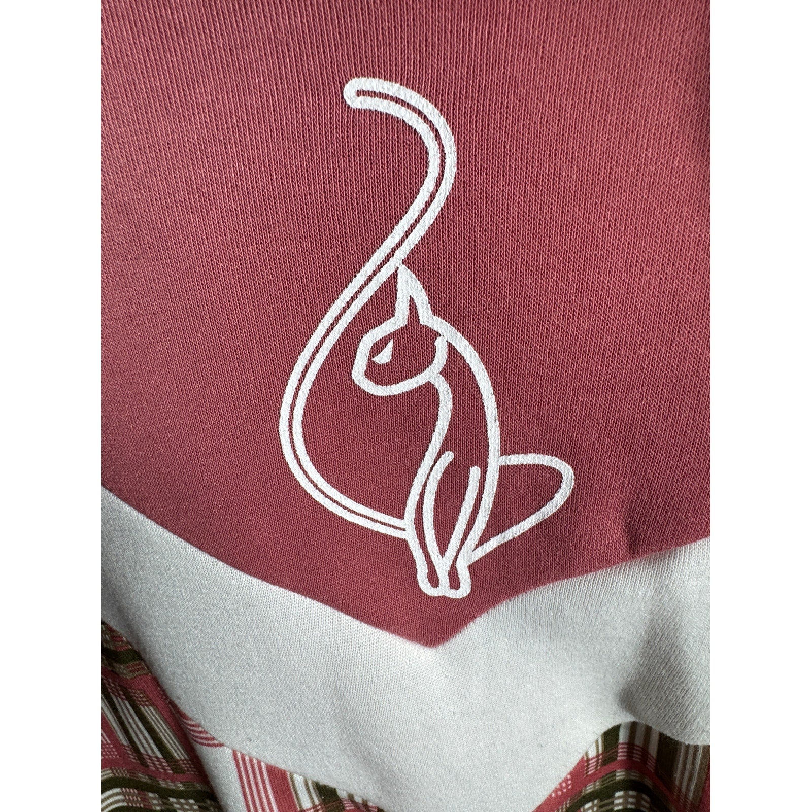 Y2K Baby Phat Plaid Open Back Hoodie Women’s 1X XL Pink Green