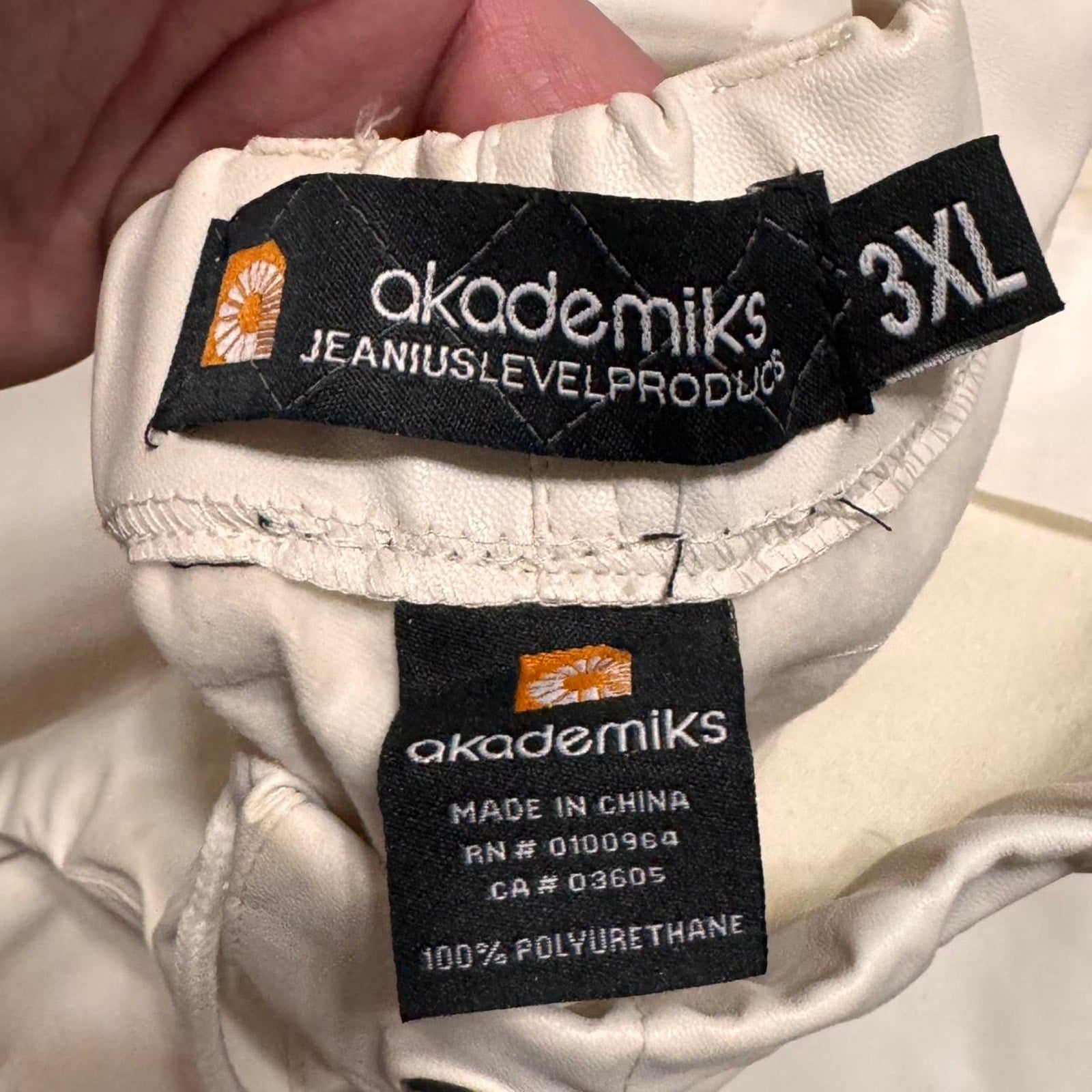 Akademiks faux leather jogger pants