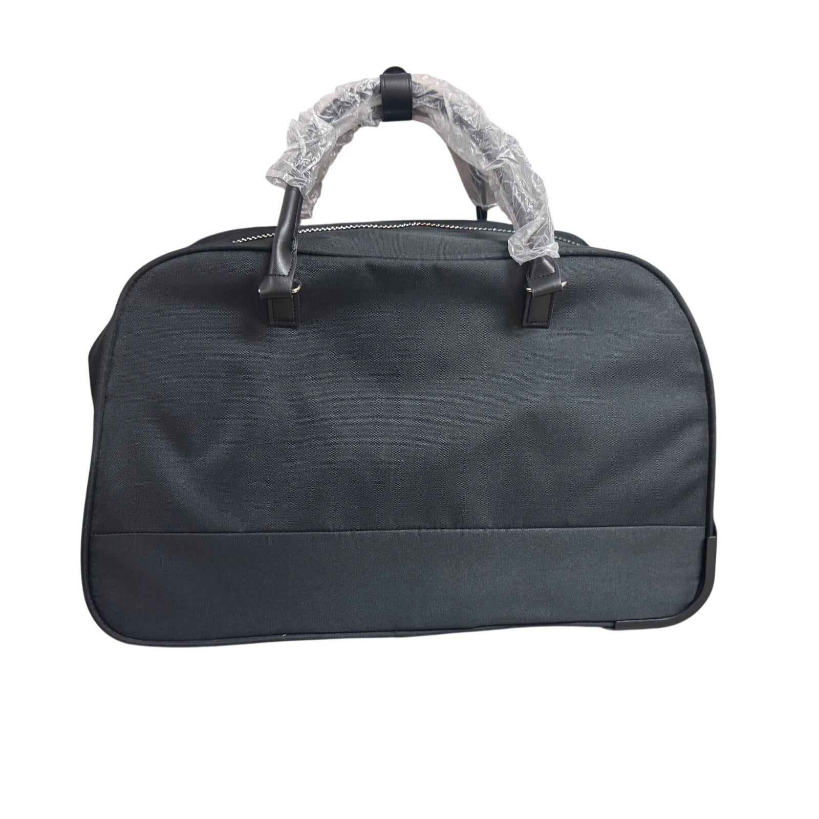 Karl Lagerfeld Paris Ikonik Rolling Weekender Duffel Carry On Luggage Black NWT