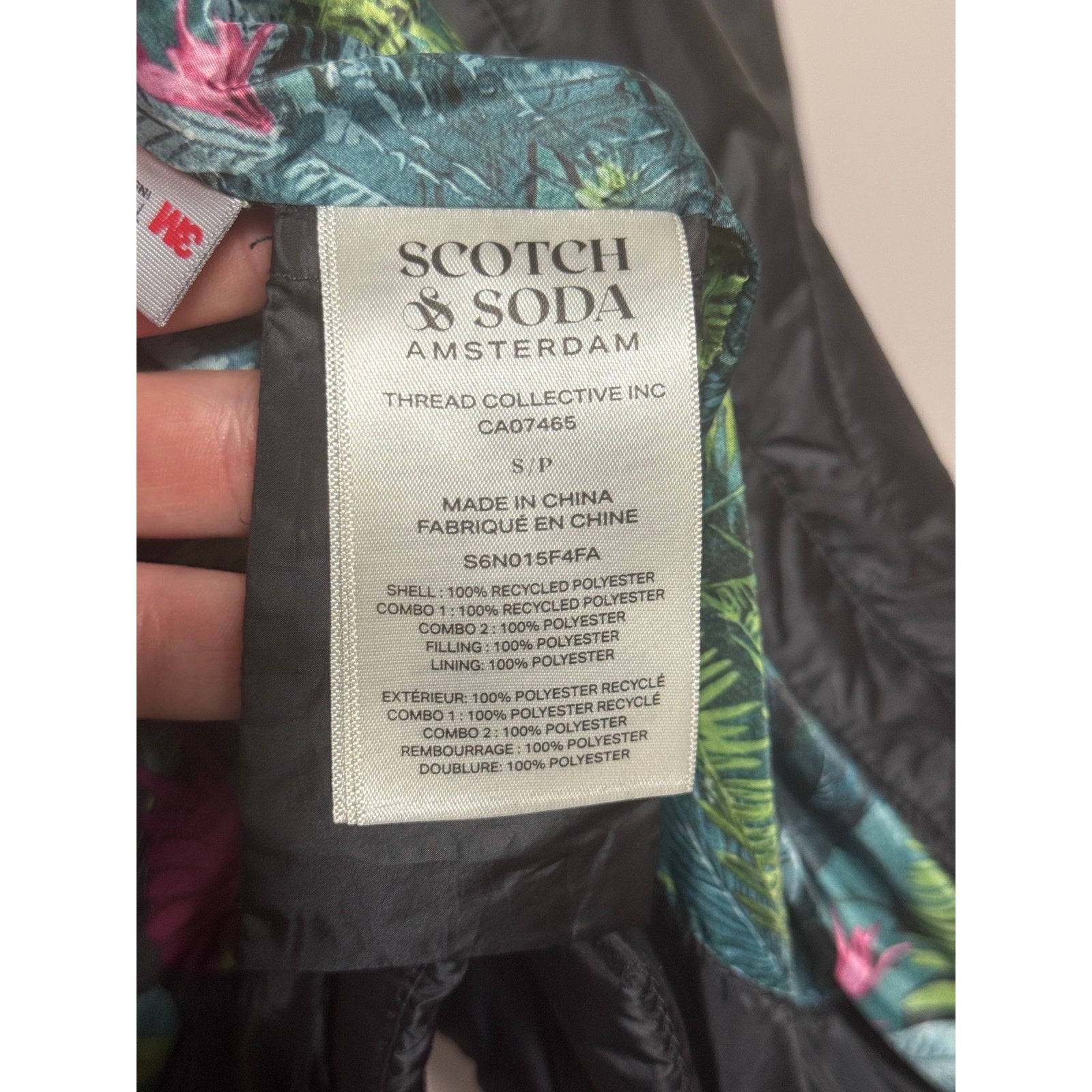 Scotch & Soda Amsterdam Quilted Jacket 3M Thinsulate Snap Shirt Coat Men S