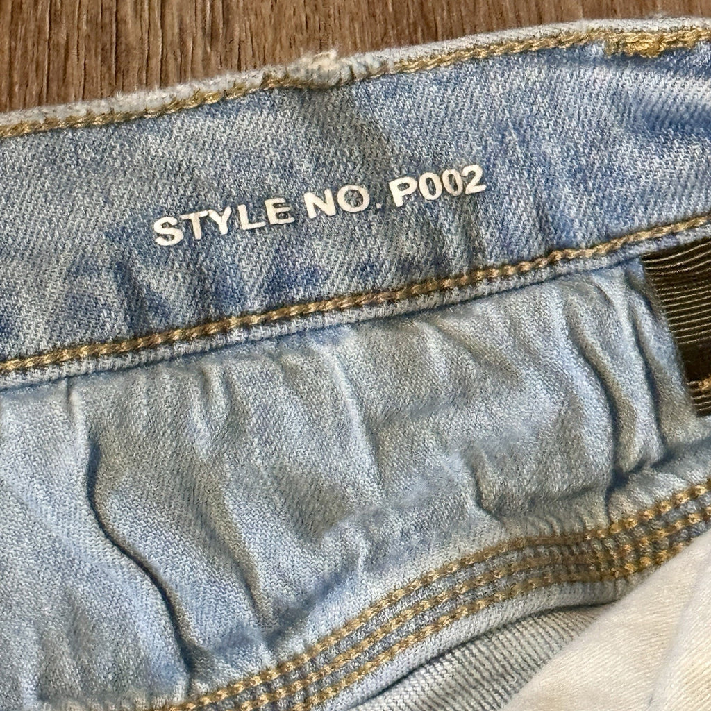 Purple Brand P002 Jeans Mens 30x31 Light Wash Distressed Slim Tapered Denim Rips