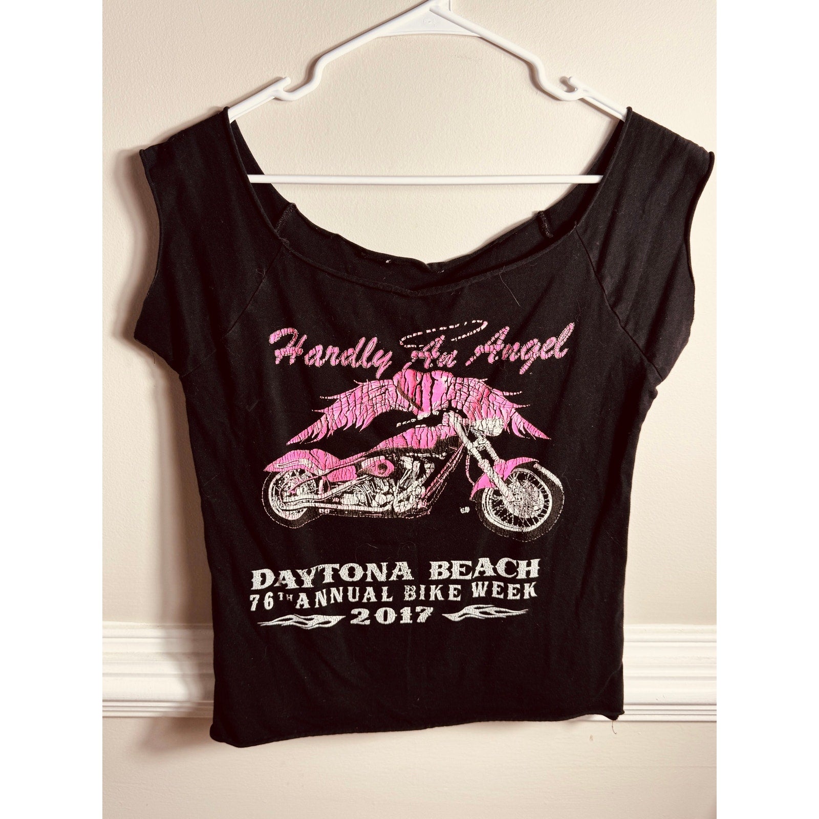 Harley Davidson Daytona Beach Bike Week 2017 Women’s Cut Off Tank Top Small S