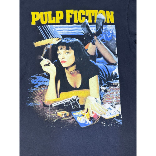 2018 Pulp Fiction Movie Graphic T Shirt Black Uma Thurman Film Tee Men’s Medium