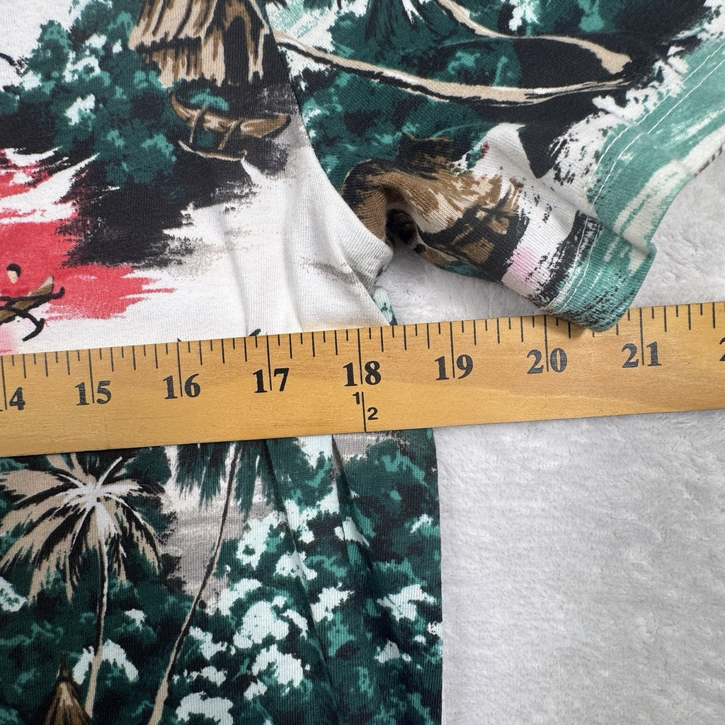 Tommy Hilfiger Tropical Island All Over Print T Shirt Men’s Medium 100% Cotton M