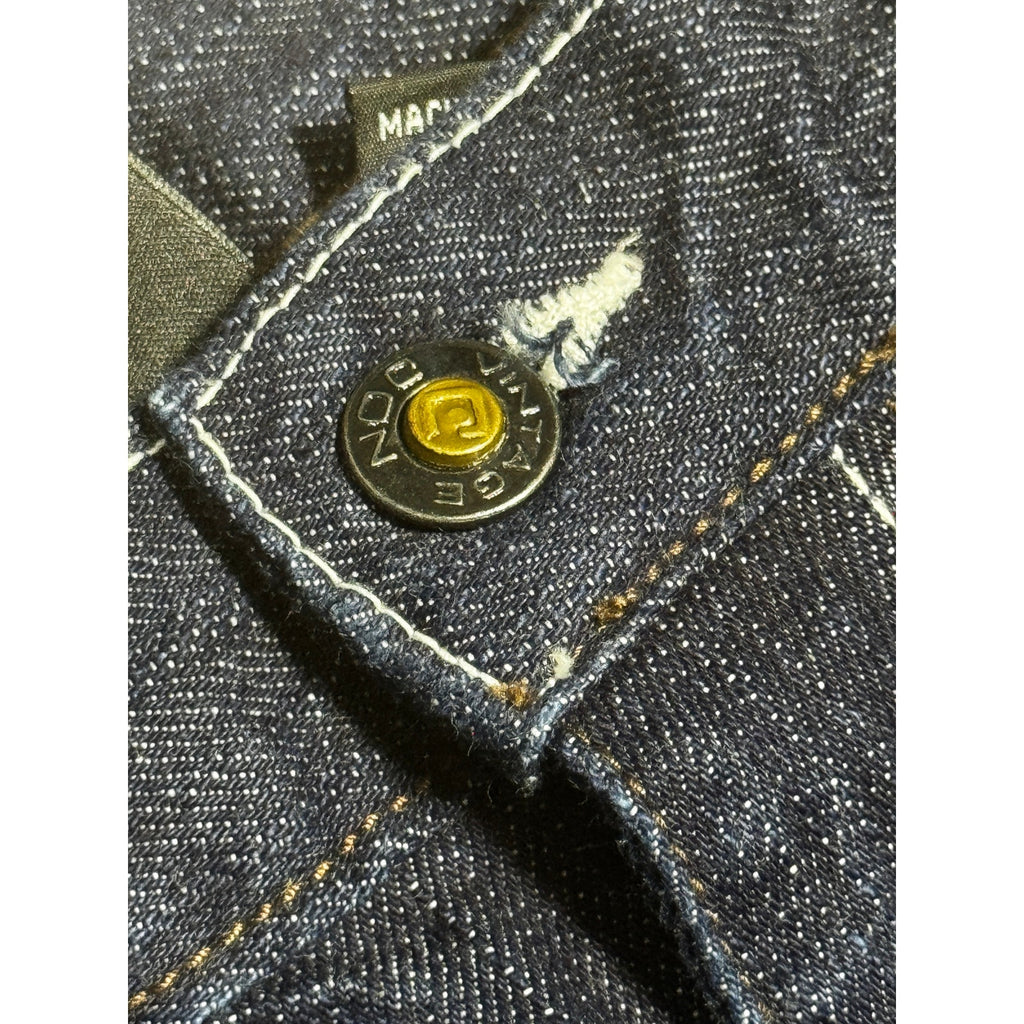 Vintage DON Y2K Baggy Dark Wash Embroidered Pocket Jeans Men’s 42 Hip Hop Skater