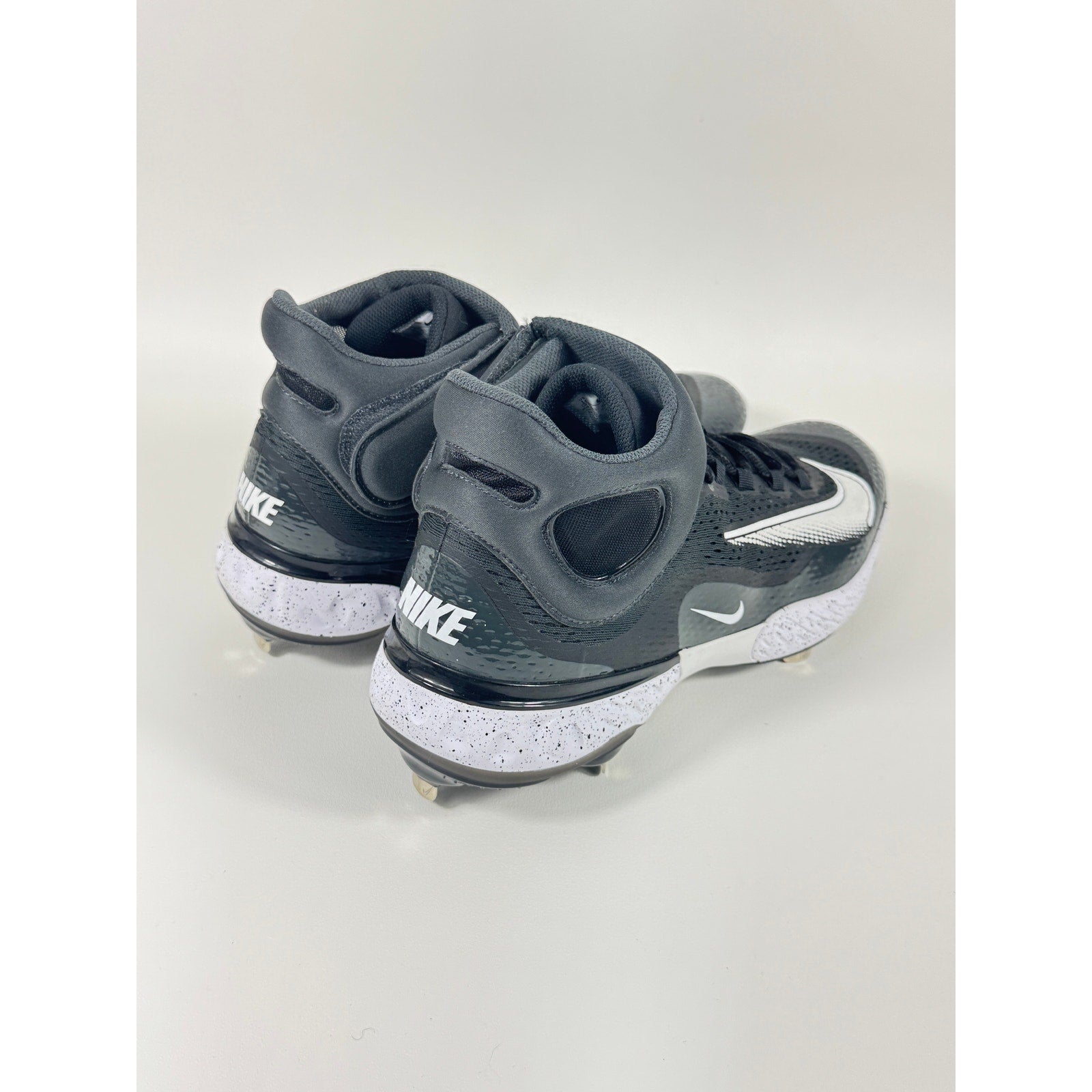 Nike Alpha Huarache Elite 4 Mid Baseball Cleats Black White DJ6520-003 Men’s 14