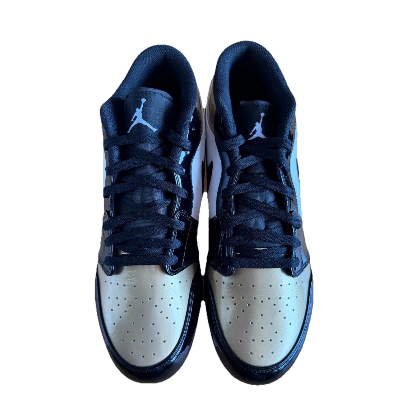 Nike Jordan 1 Low TD Football FJ6245-701 Metallic Gold Black White Men’s Sz 13