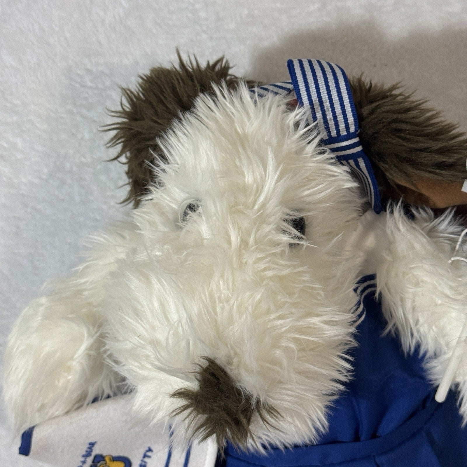 Vtg 1997 Build-A-Bear Shaggy Dog Plush Bear University Cheerleader Set Retired