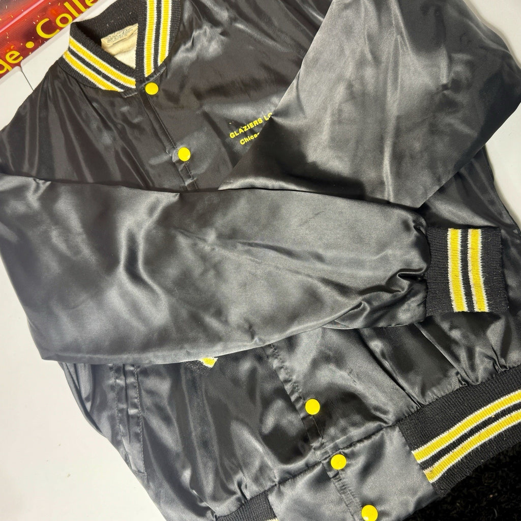 Vtg West Wind Glaziers Local 27 Union Satin Jacket USA ACTWU Men’s M Chicago HTF