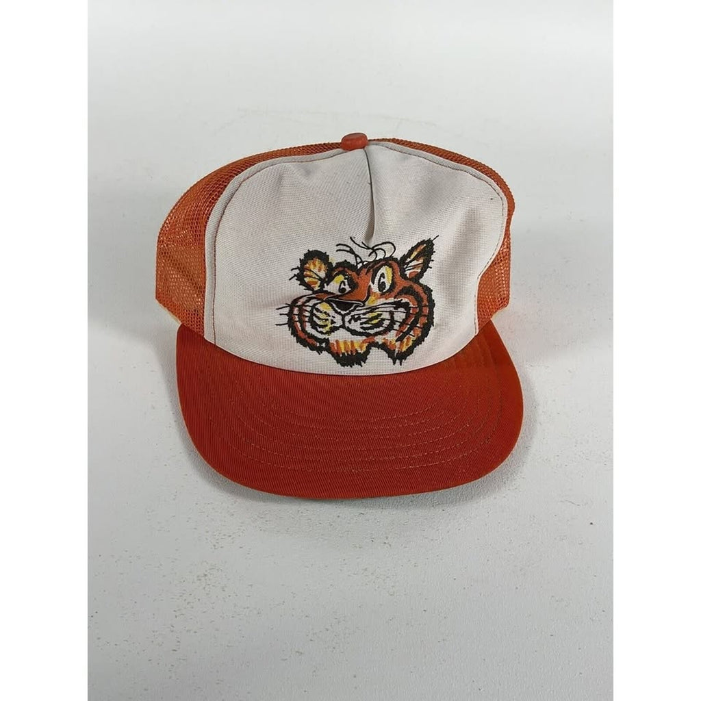 Vintage 80s Auburn Tigers Aubie Mesh Trucker Snapback Challenger Caps USA