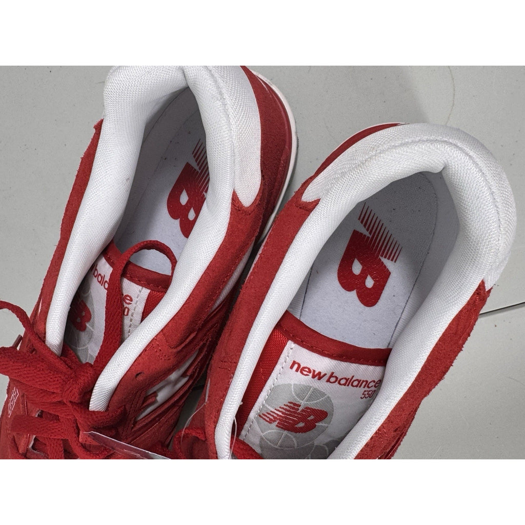 New Balance 550 Suede Team Red BB550VND Men’s 11.5 Retro Low Basketball Sneaker