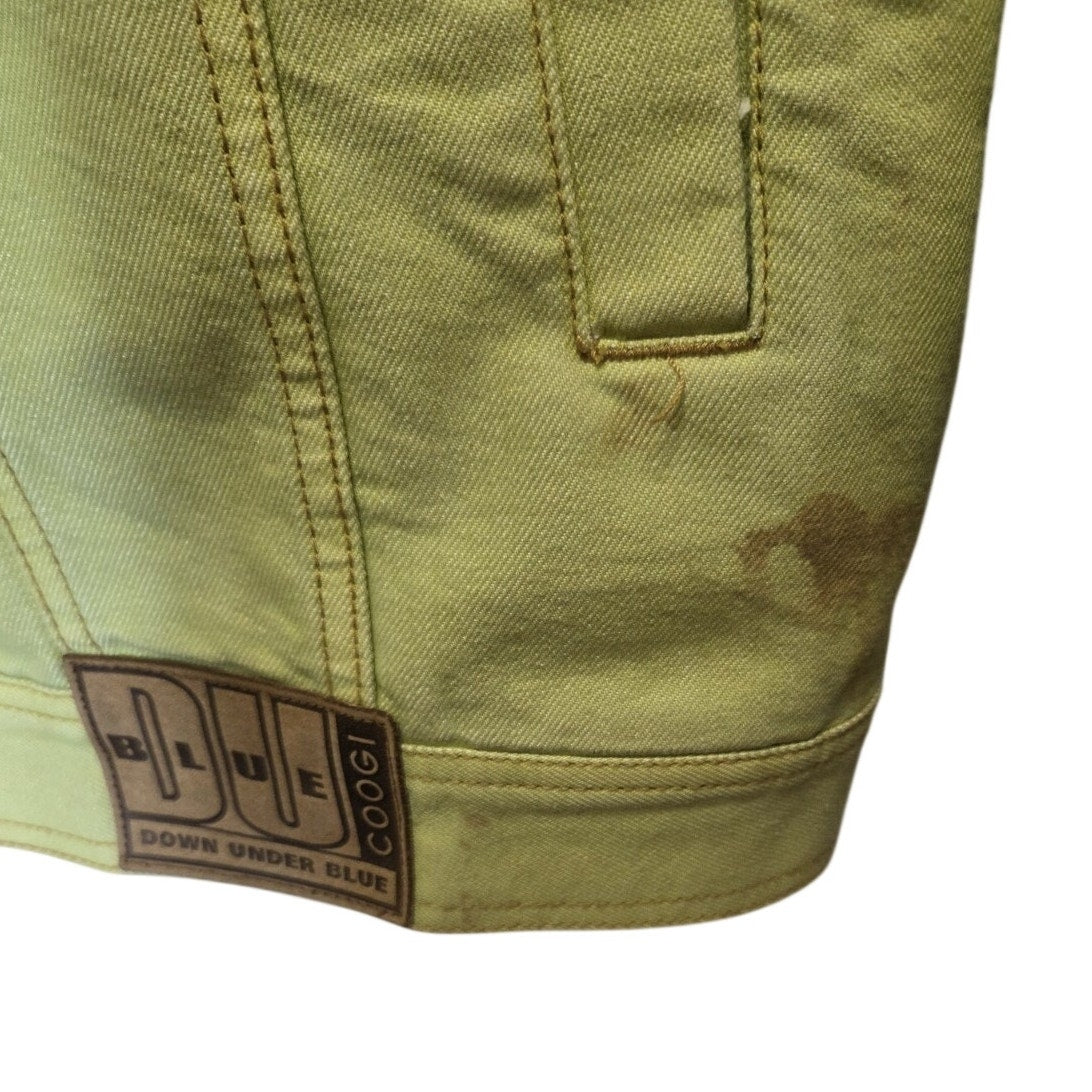 COOGI Down Under Blue Denim Jacket Mens 3XL Olive Green Trucker Vintage
