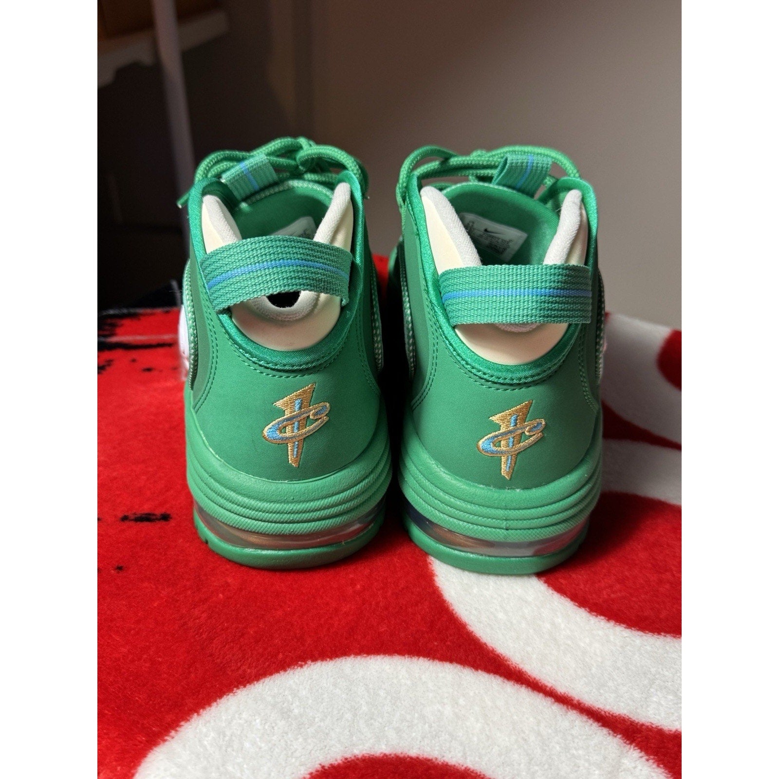 Nike Air Max Penny 1 Stadium Green Metallic Gold White FQ8827-324 sz 9.5 Men's