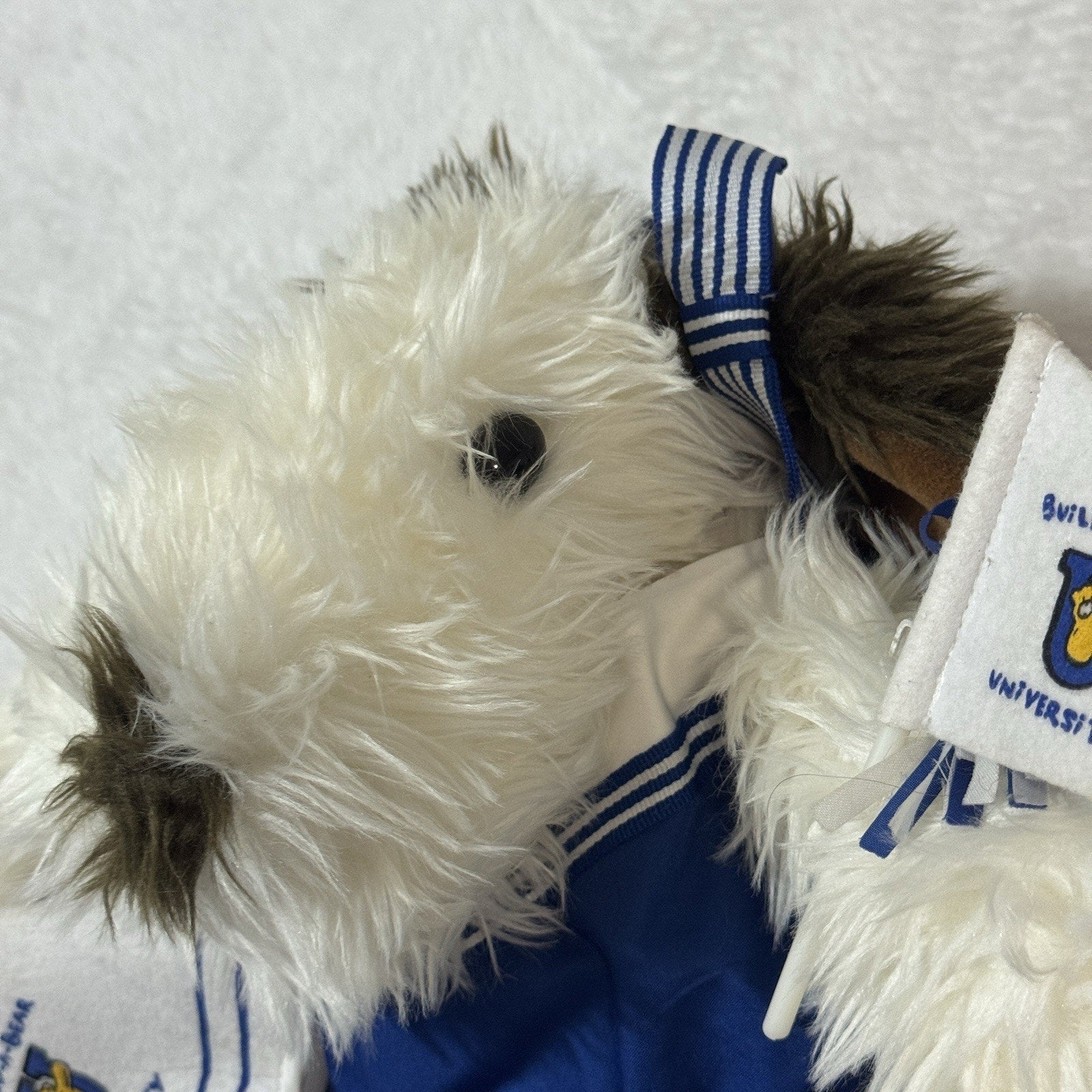Vtg 1997 Build-A-Bear Shaggy Dog Plush Bear University Cheerleader Set Retired