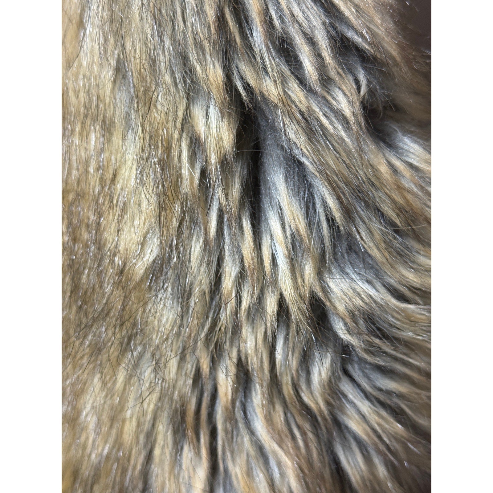 Women MICHAEL Michael Kors Faux Canadian Fox Fur Sweater Vest Wool Blend Medium