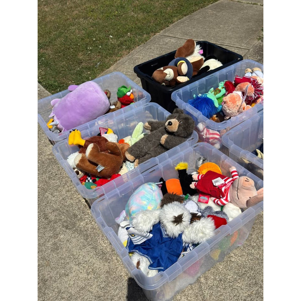 Massive Plush Lot (6 Full Totes) Vintage 80s 90s Build A Bear Cabbage Patch + Characters