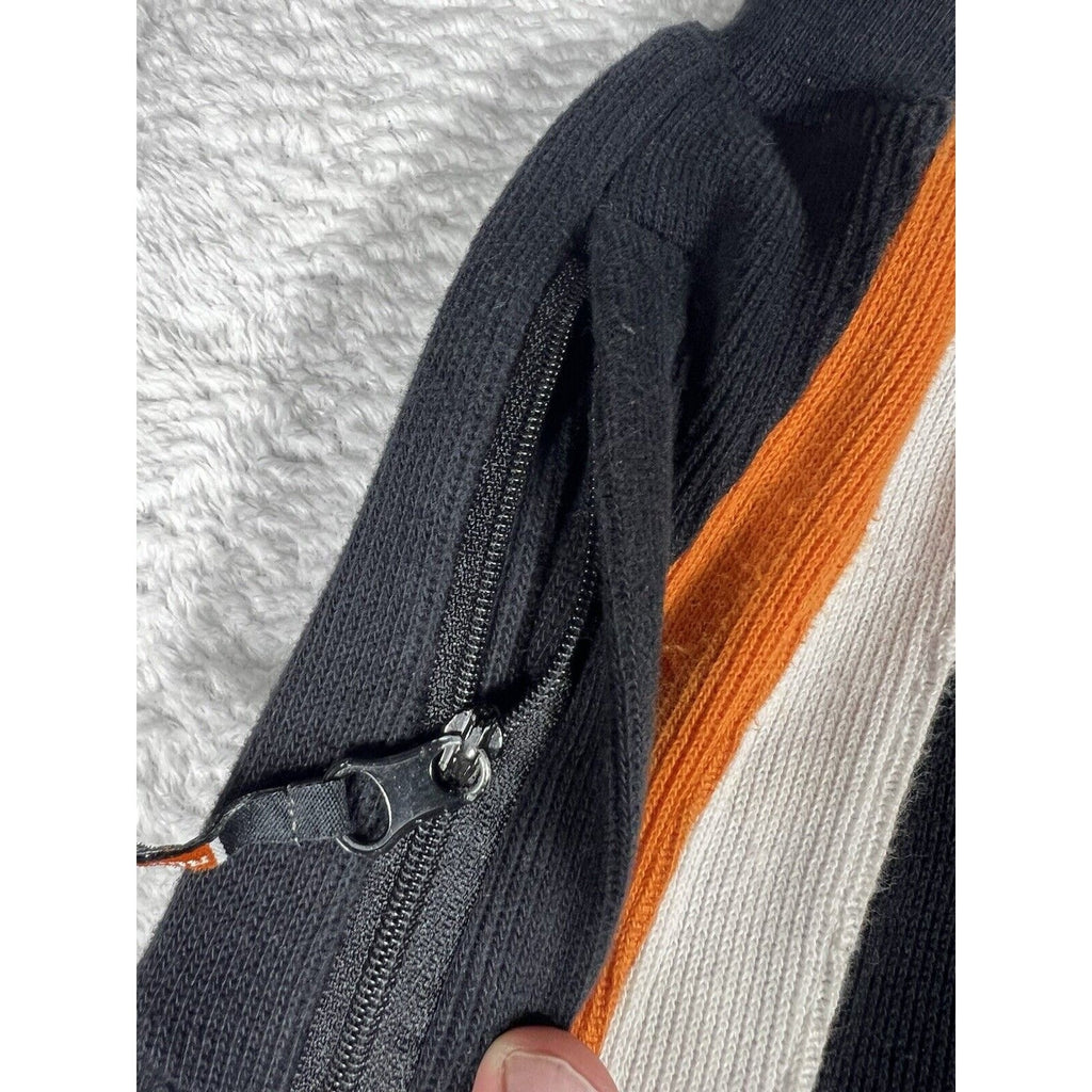 Vtg 2000s Rocawear Black Orange Star Tracksuit Baggy Hip-Hop Y2K Jacket Pants