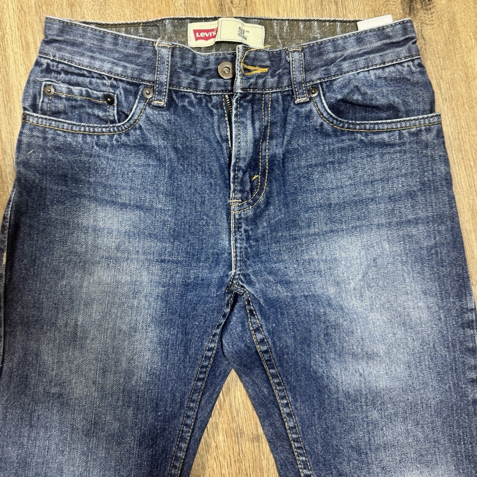 Levi’s 511 Slim Boys Jeans 14 Reg Men’s 27x27 Dark Wash Denim Youth