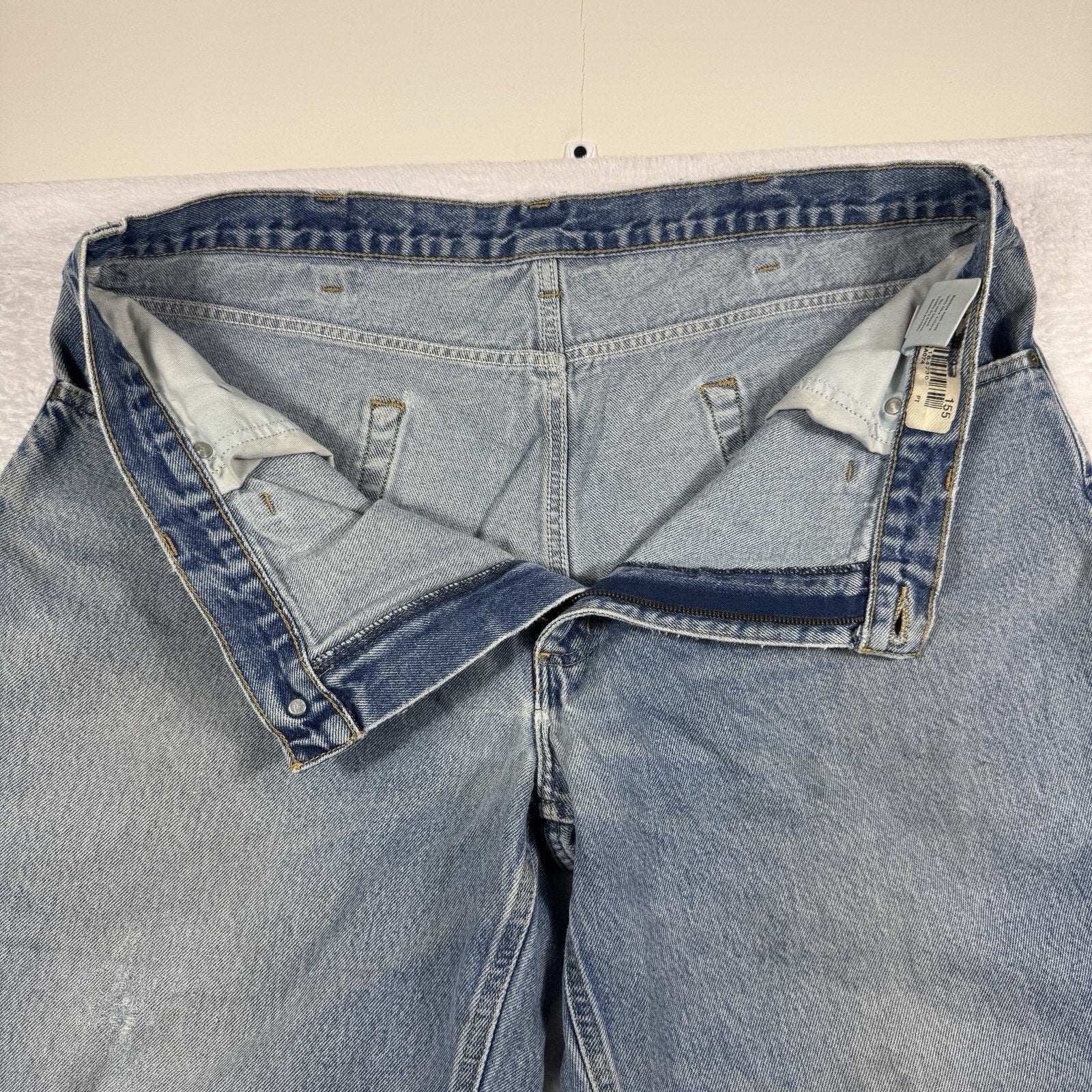 Carhartt B42 Relaxed Fit Jeans Mens 40x30 Distressed Workwear Denim Made Mexico