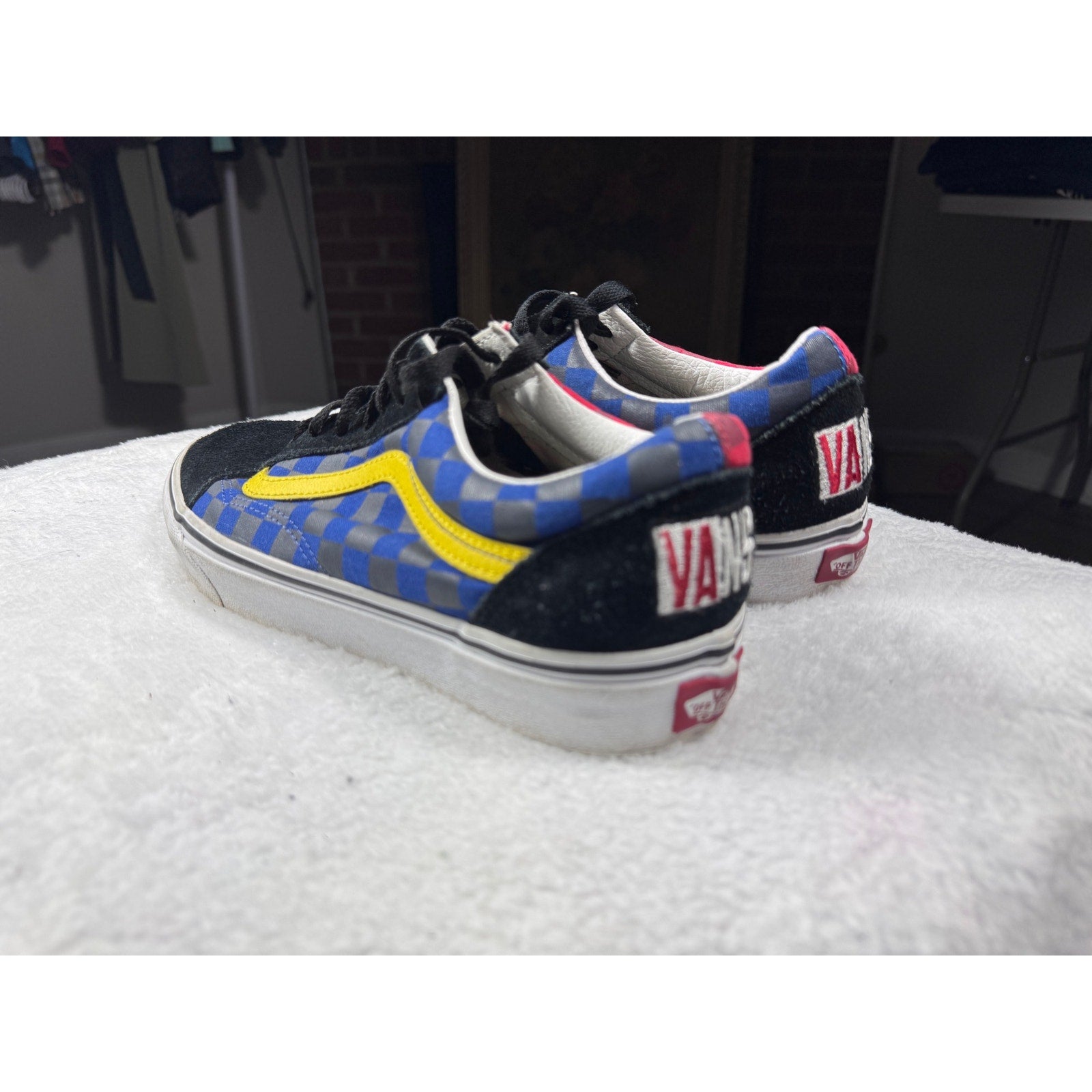 Vans Old Skool Mismatch Checkerboard Colorblock Skate Shoes Men’s 8 W 9.5 500714