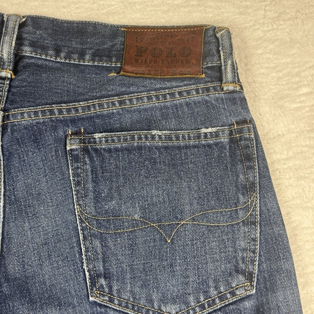 Vintage Polo Ralph Lauren Classic 67 Jeans Mens 32 x 32 Bootcut Split Hem Y2K