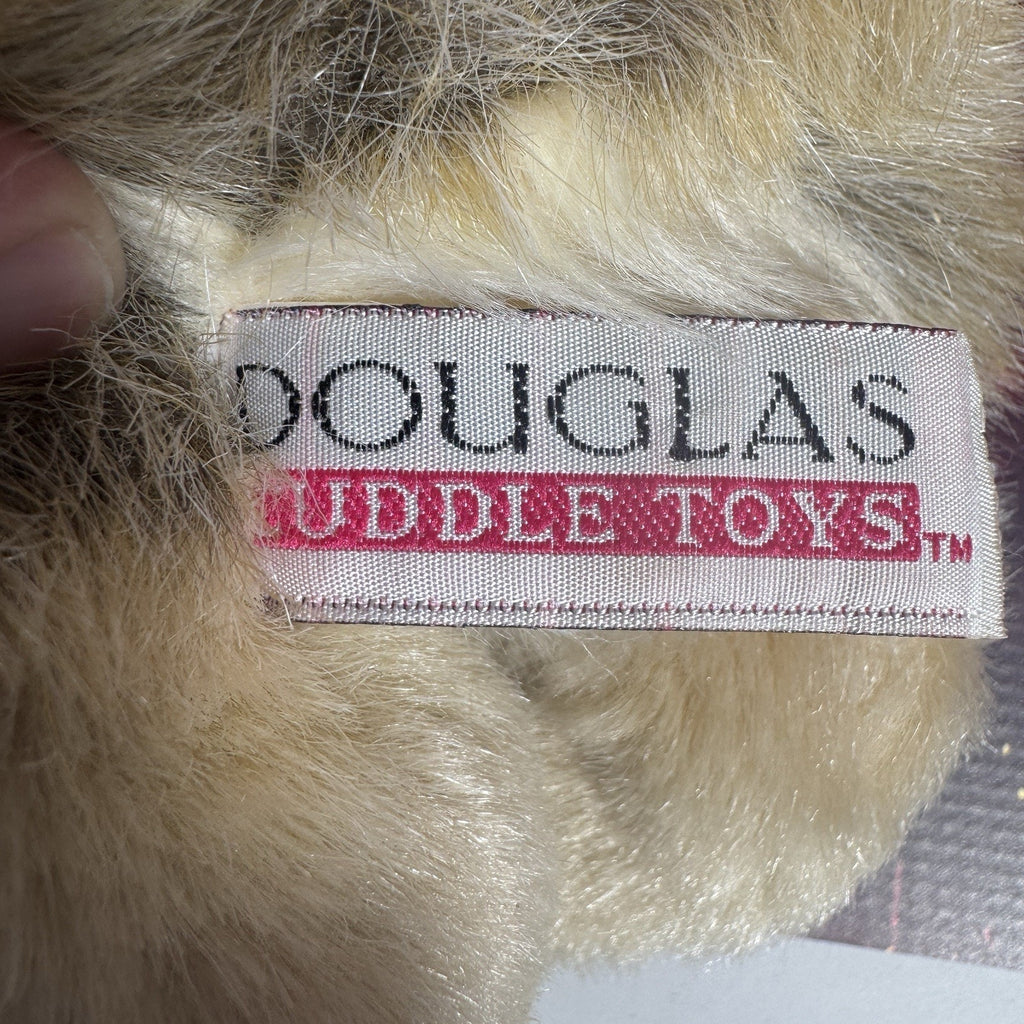 Rare Early 2000s Douglas Cuddle Toys Tyson Wolf #1836 Pink Tag Retired Plush HTF
