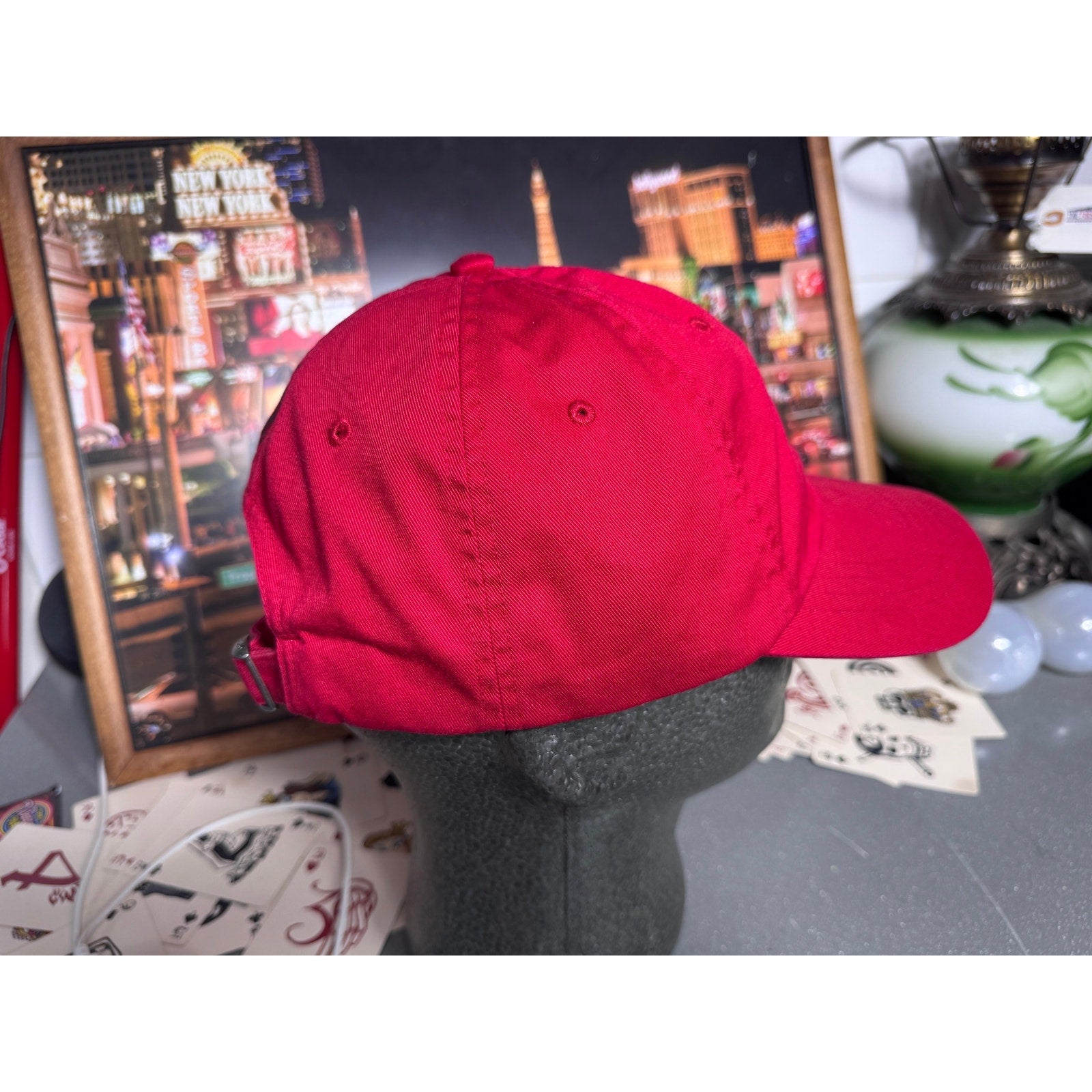 Rare Atlanta Exclusive Polo Ralph Lauren Polo Bear ATL Strapback Hat Red Dad Cap
