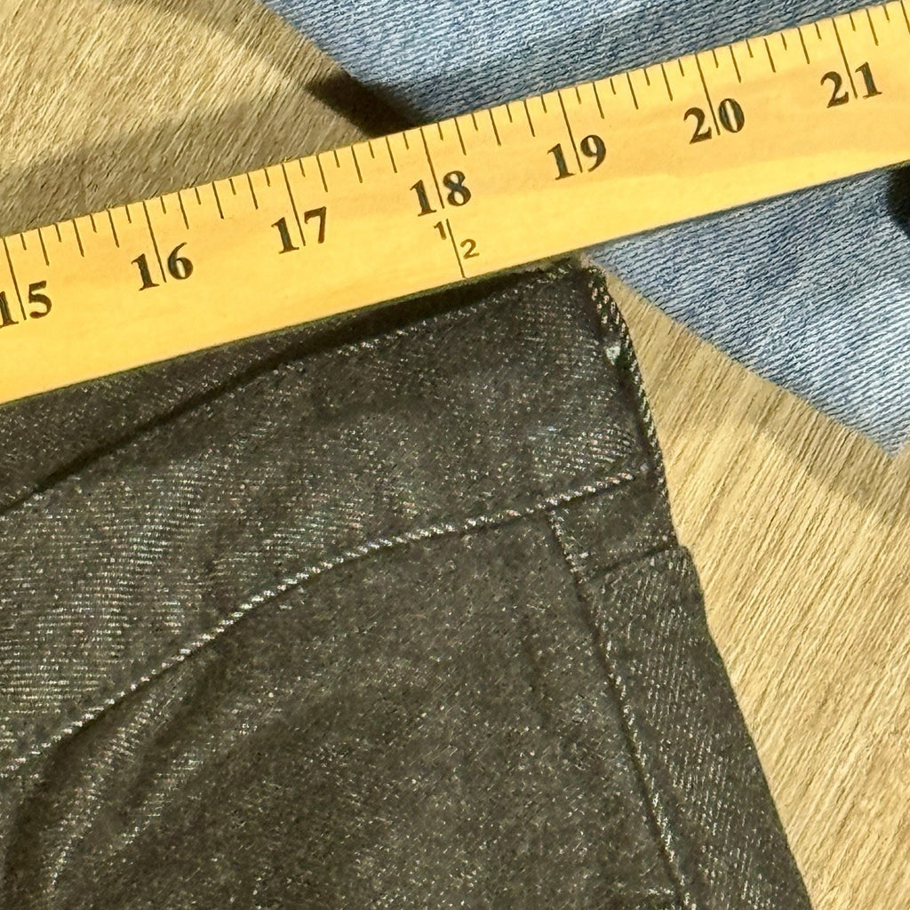 Vtg Levi's 501 Button Fly Jeans Mens 38x32 Black Dark Wash Straight Leg Denim