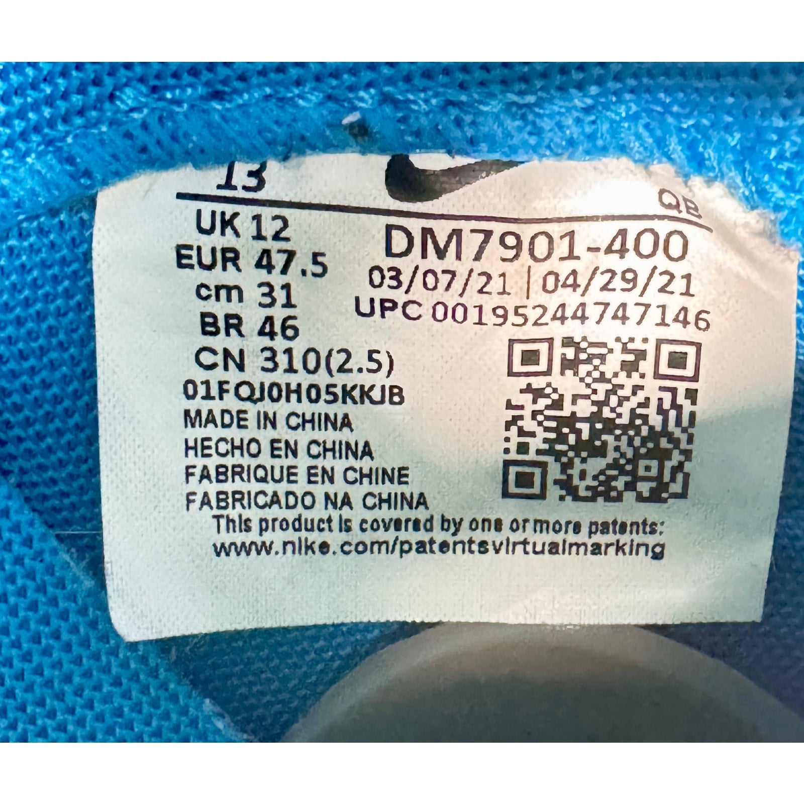 Nike Blazer Low Sacai x KAWS Neptune Blue DM7901-400 Mens Size 13 Very Clean