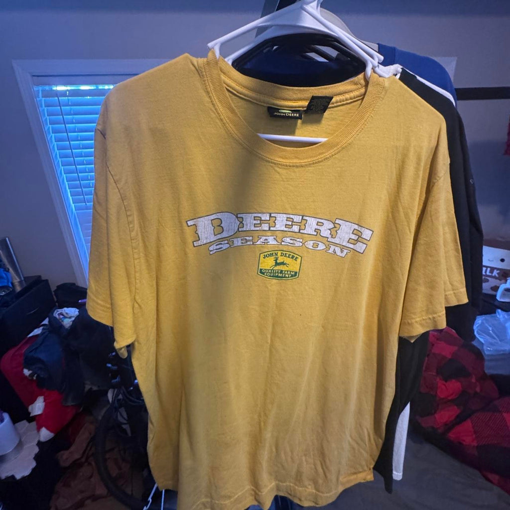 John deere yellow t shirt with