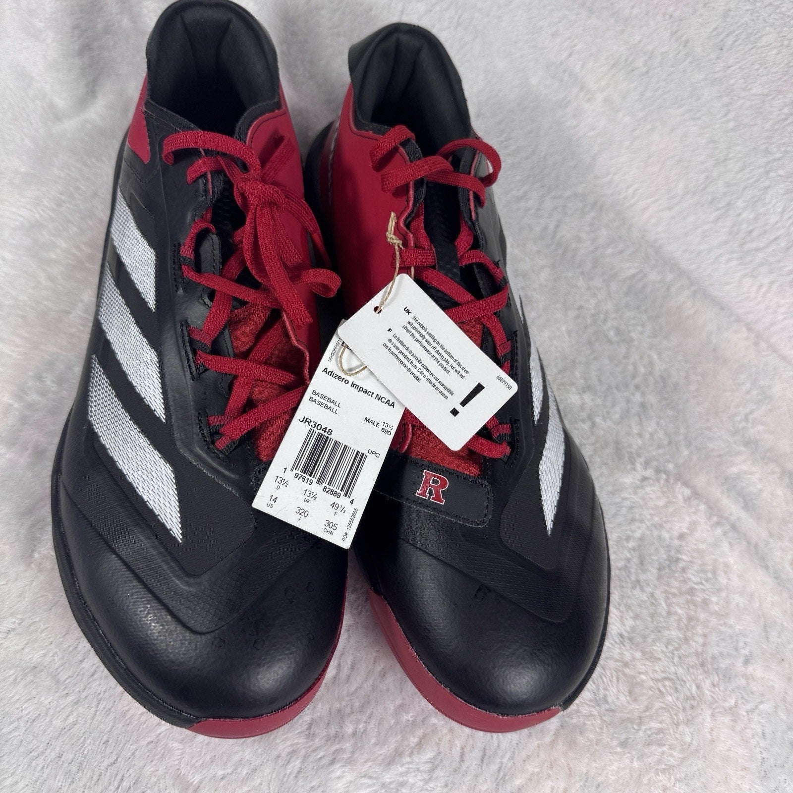 Adidas Adizero Impact NCAA Rutgers PE Baseball Cleats JR3048 Men’s 14