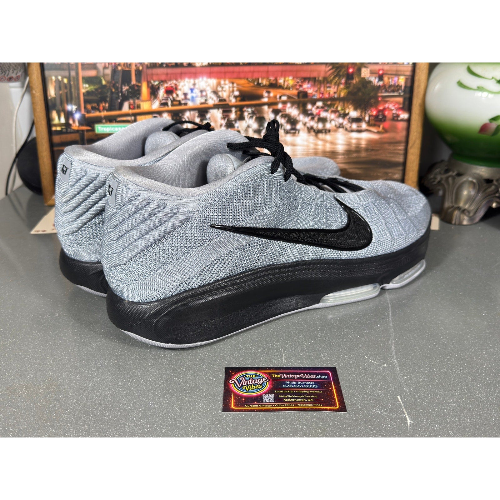 Nike G.T. Hustle Academy Basketball Shoes Gray Black HM0268-001 Men’s Size 21