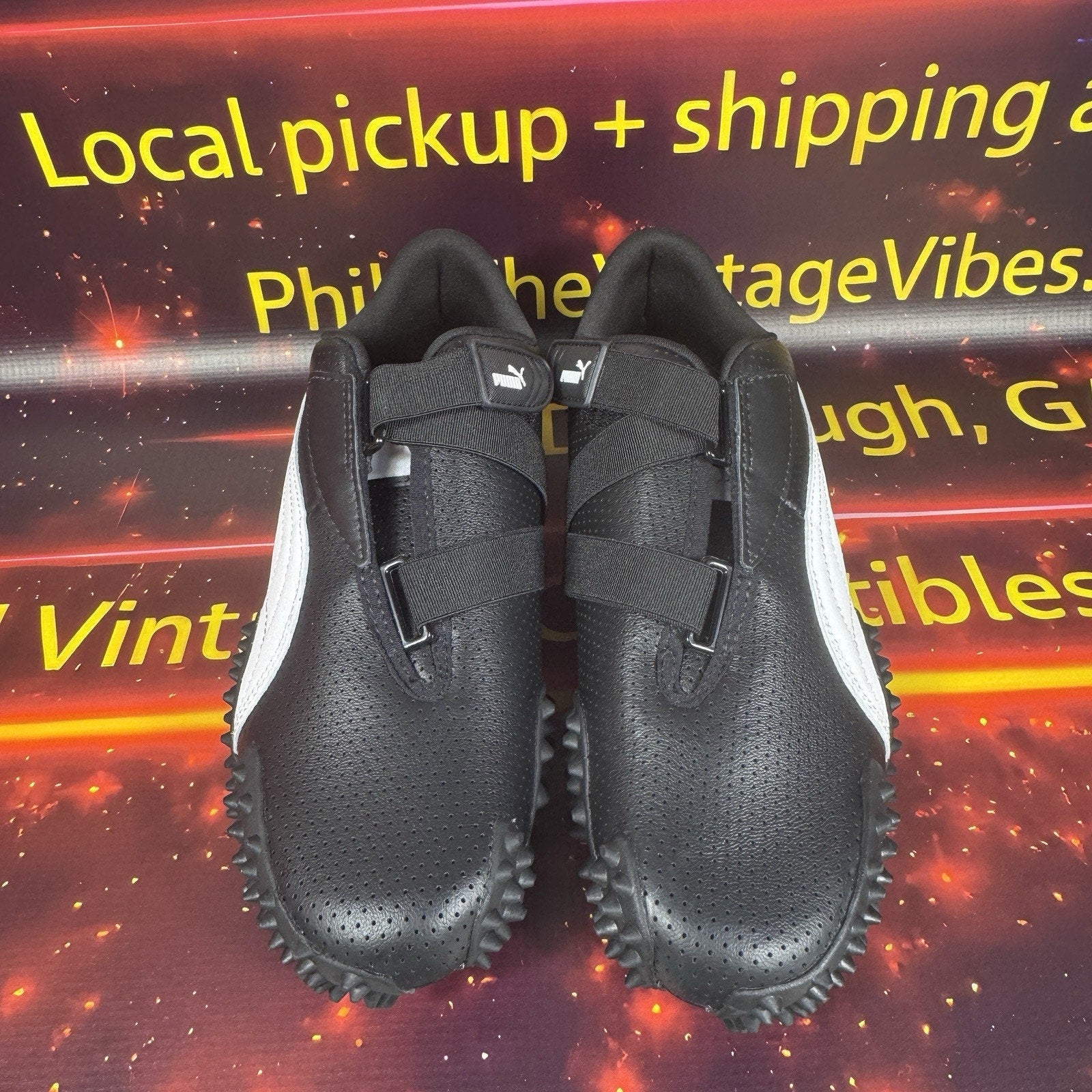 Puma Mostro Perforated Sneakers Black Men’s US 9 EUR 42 Hook & Loop 397331-02