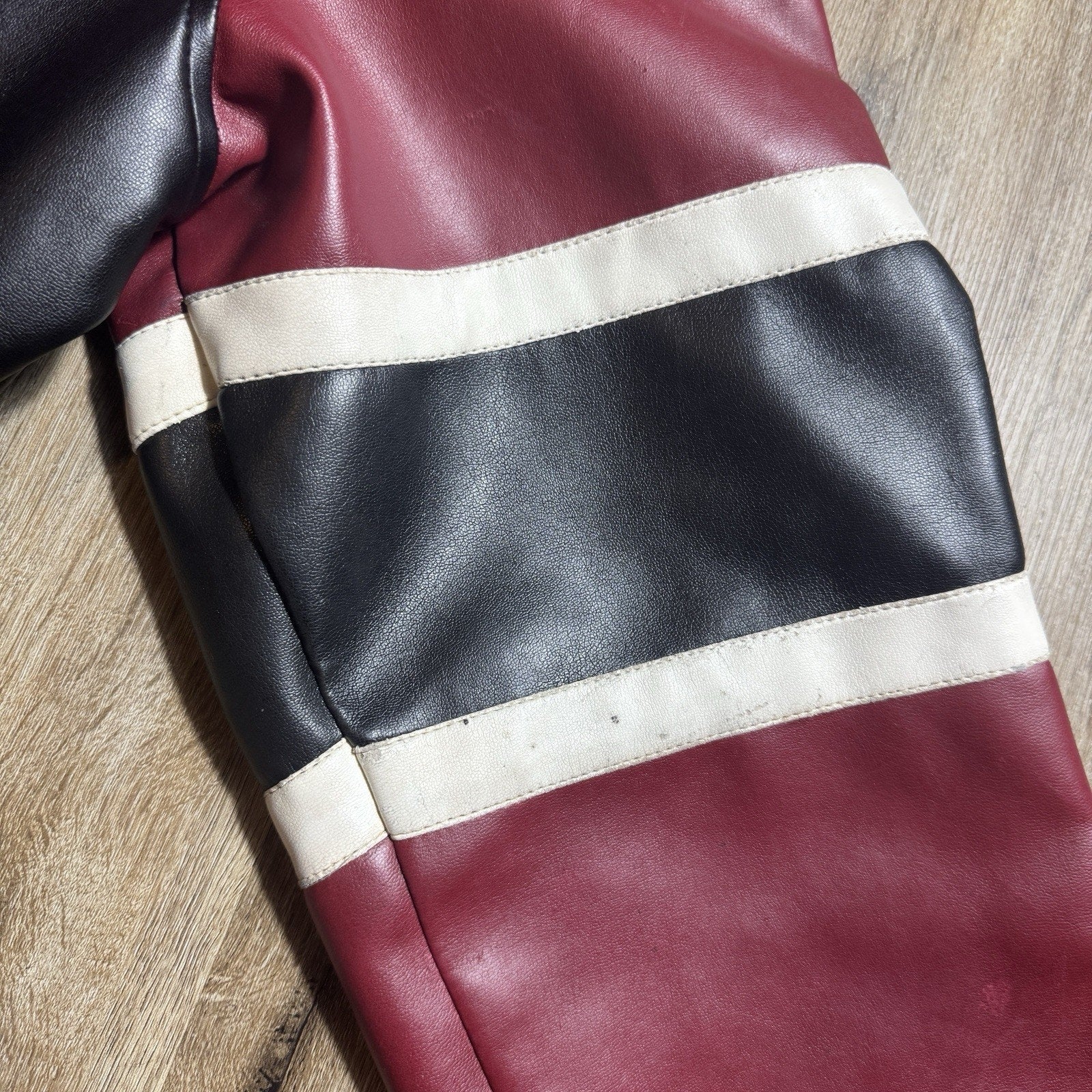Vintage Y2K Miami Heat NBA Basketball Black Leather Bomber Jacket Men’s XL RARE