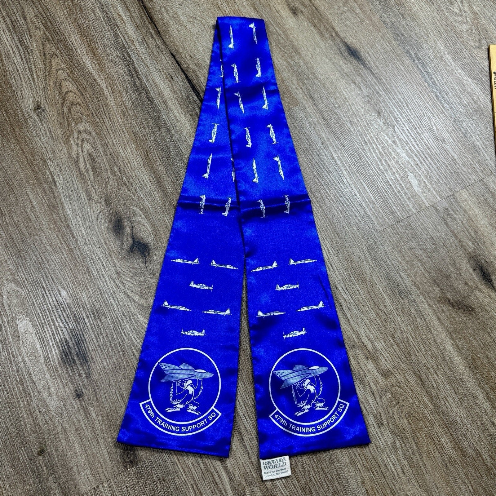 Vtg Early 2000s USAF 479th Training Support Squadron Crew Scarf Made USA Rama