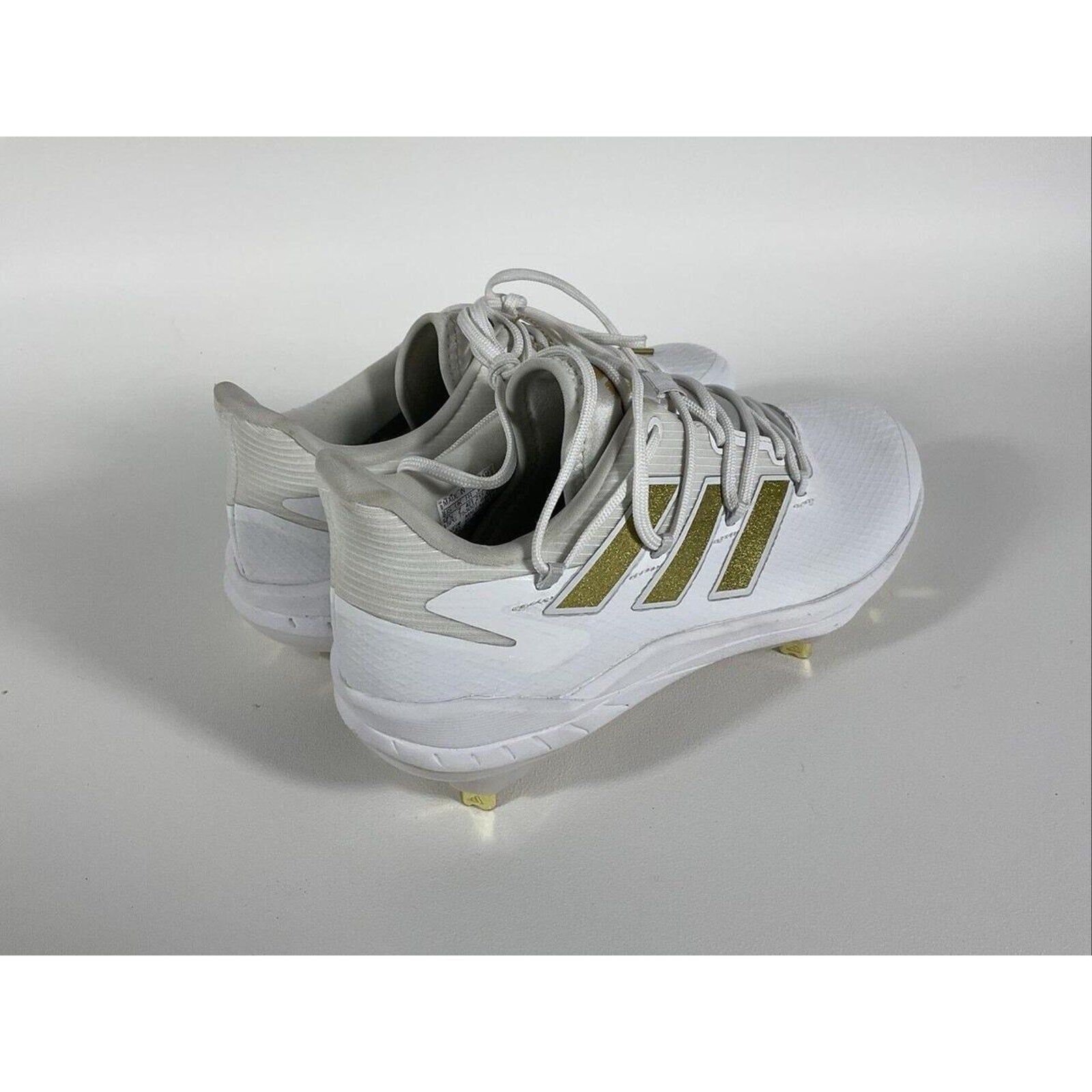 Adidas Adizero Afterburner 8 Baseball Cleats White Gold H00972 Men’s 7.5 New