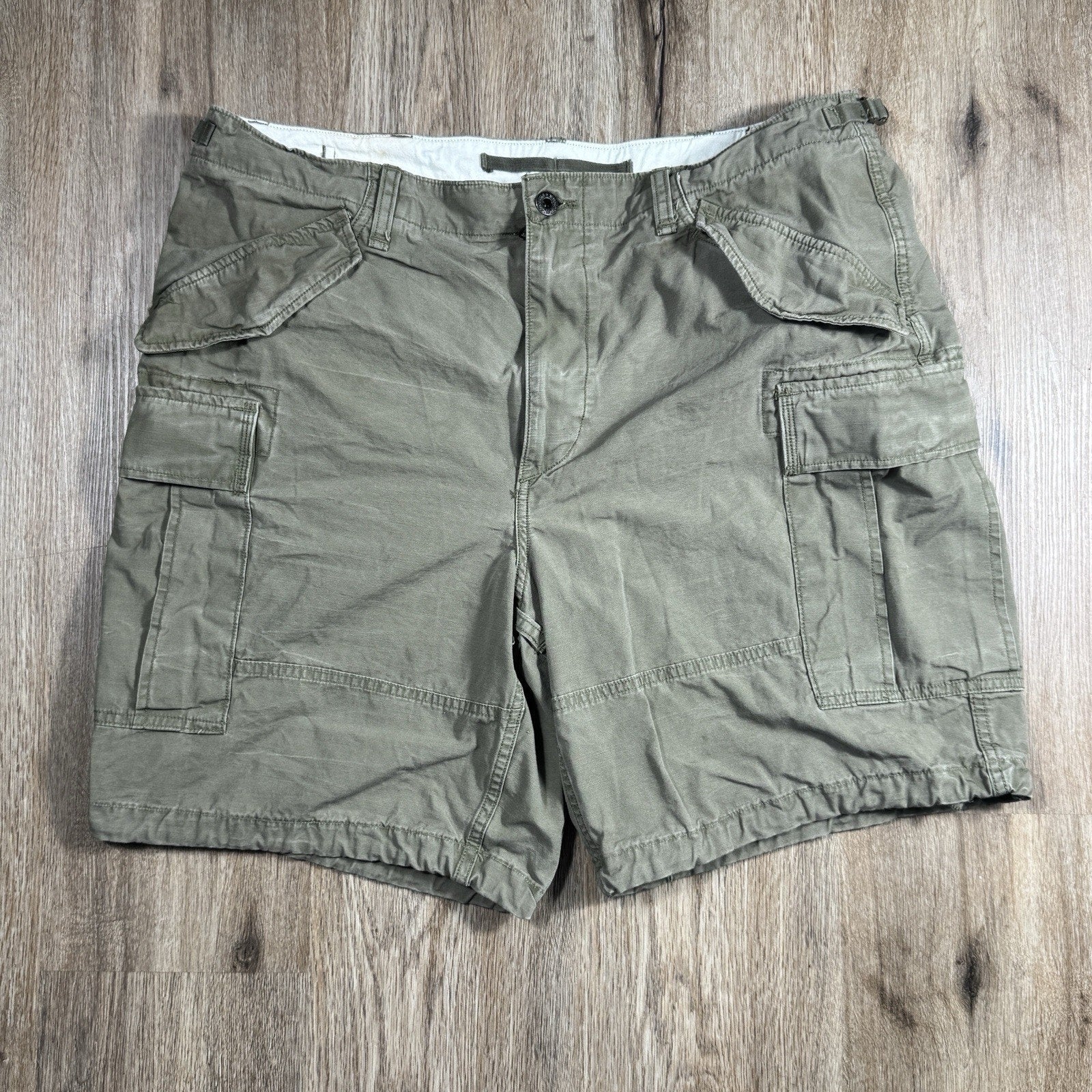 Polo Ralph Lauren Surplus Utility Cargo Shorts Mens 36 Green Cotton Combat Y2K