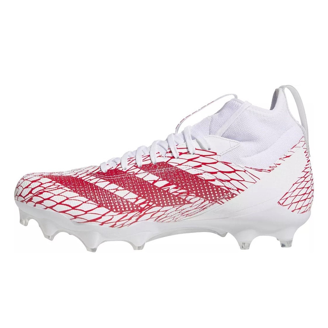 Adidas Adizero Impact Football Cleats White Red IE3976 Men’s 8.5 NWT New