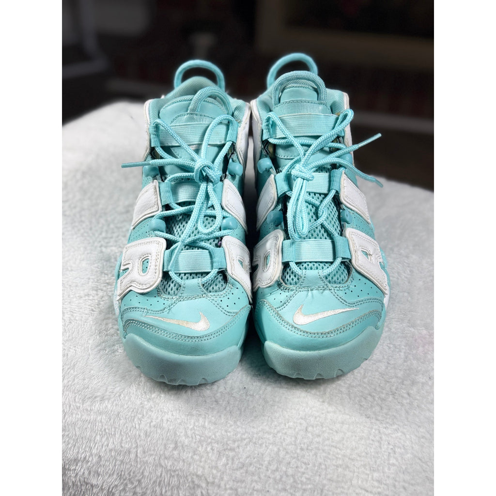 Nike Air More Uptempo GS Island Green White 415082-300 Youth 5Y / Women’s 6.5