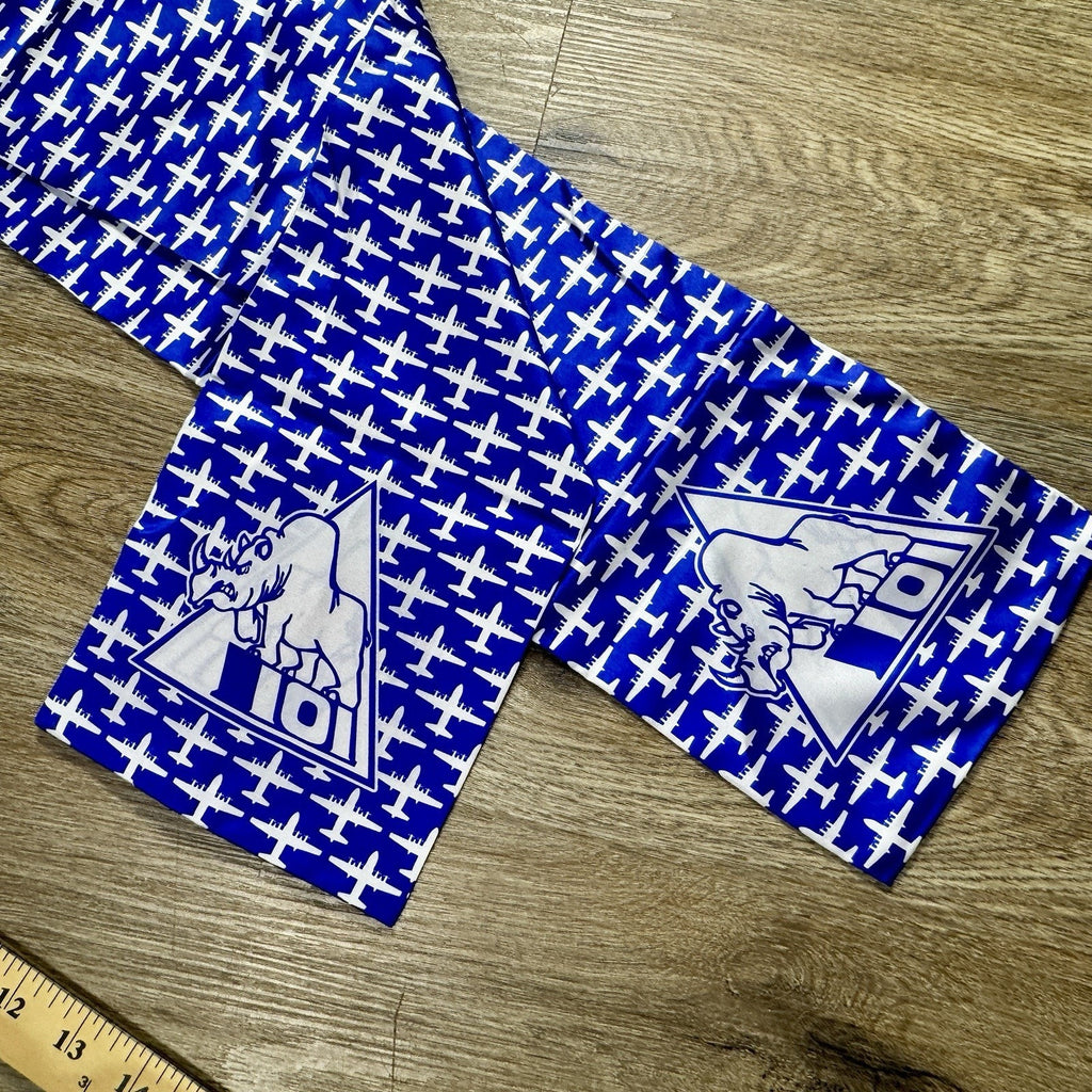 Vtg Rakkel RAMA World 101st ARW KC-135 Air Force Flight Scarf 45” USA Military