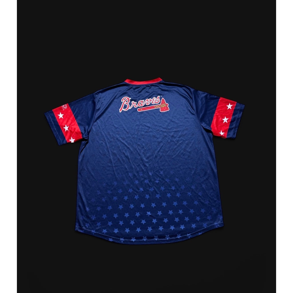 Atlanta Braves Stars & Stripes Patriotic Performance Jersey Shirt 3XL MLB