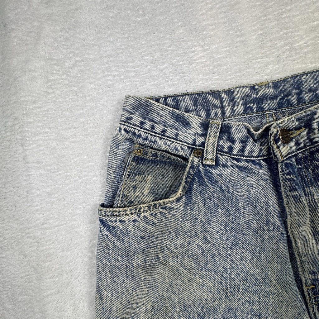 Vtg 1987 Sasson Jeans Womens 27x29.5 Acid Wash High Rise Straight USA 29x32 Mom